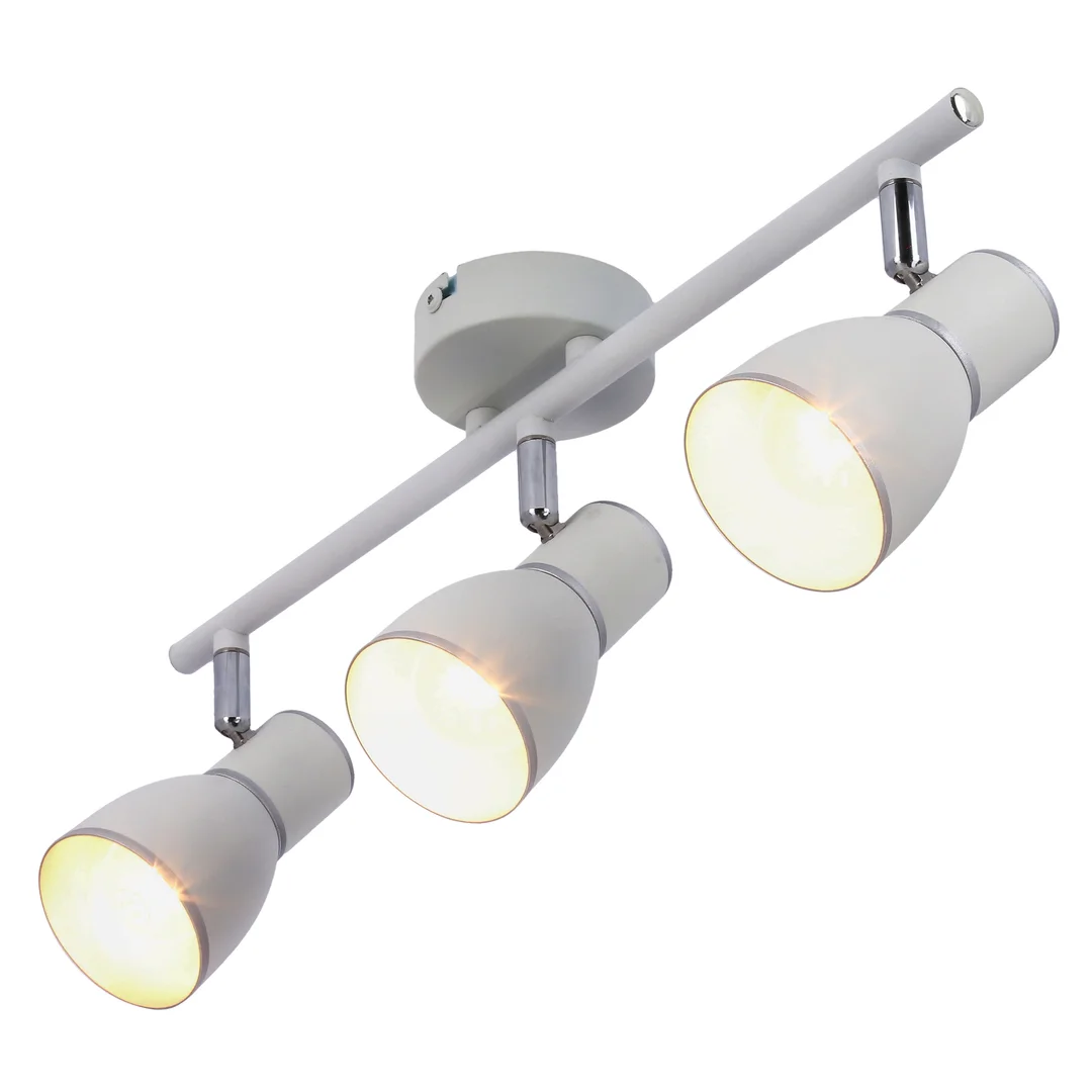 FIDO LAMPA SUFITOWA LISTWA 3X40W E14 BIAŁY+CHROM — zdjęcie 13