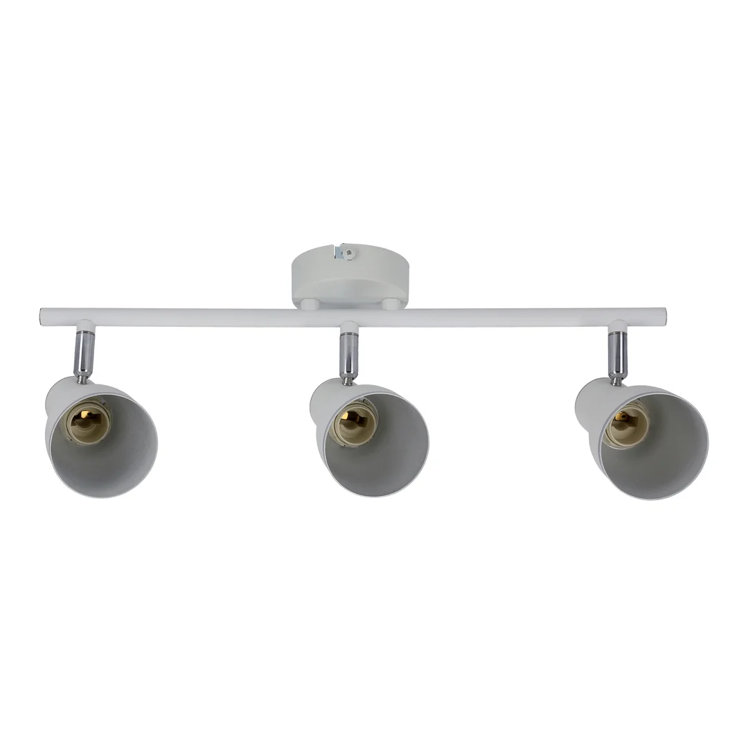 FIDO LAMPA SUFITOWA LISTWA 3X40W E14 BIAŁY+CHROM — zdjęcie 14
