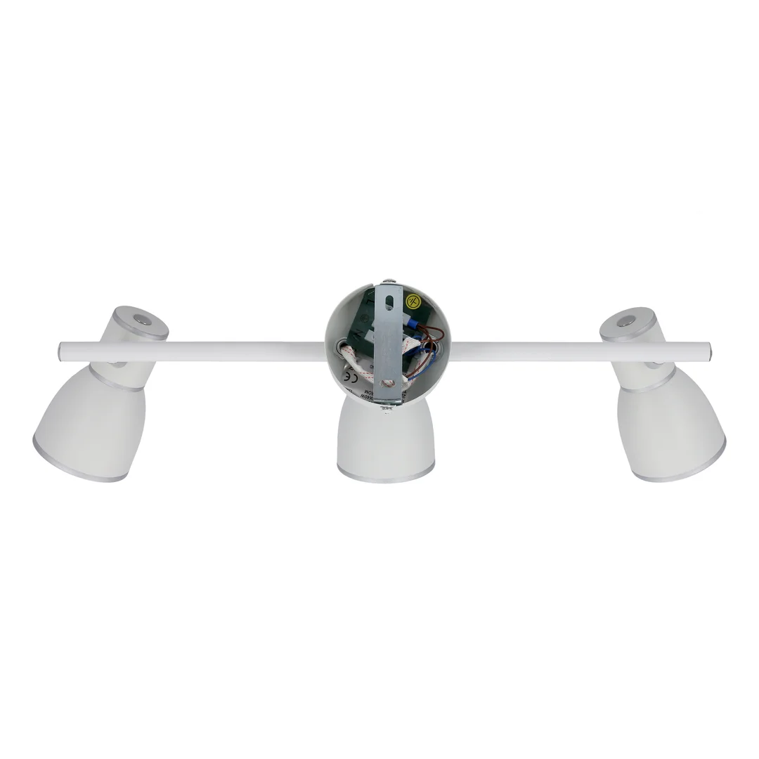 FIDO LAMPA SUFITOWA LISTWA 3X40W E14 BIAŁY+CHROM — zdjęcie 15