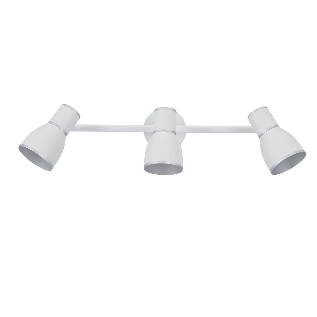 FIDO LAMPA SUFITOWA LISTWA 3X40W E14 BIAŁY+CHROM — zdjęcie 16