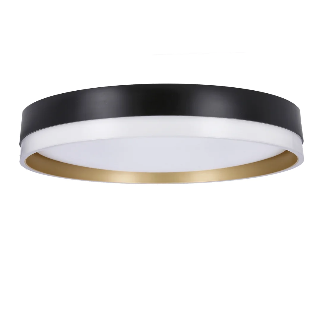 Florida lampa sufitowa plafon biało złoty+czarny 24w led 38 cm klosz biały — zdjęcie 5