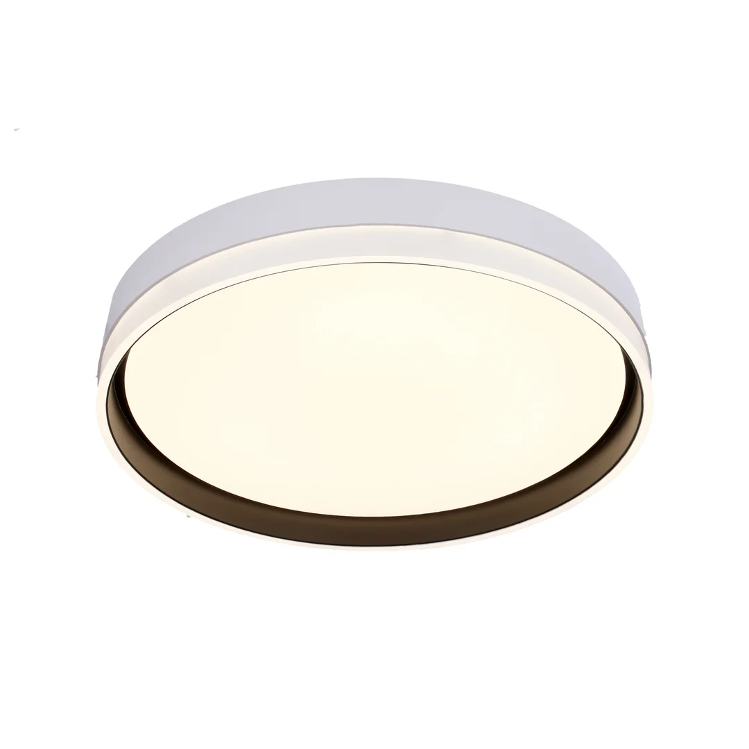 Florida lampa sufitowa plafon biały+czarny 24w led 39 cm klosz biały — zdjęcie 6