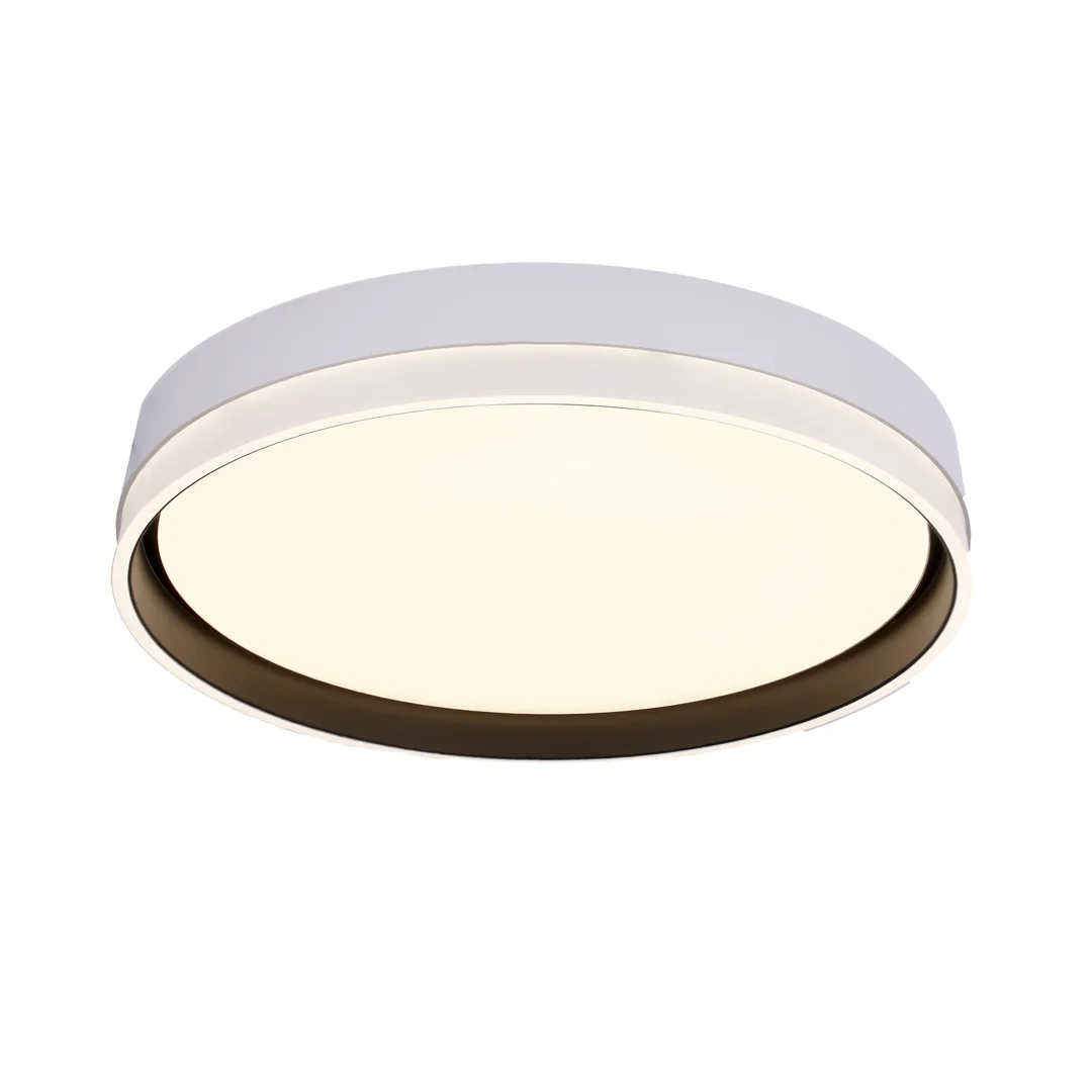Florida lampa sufitowa plafon biały+czarny 24w led 39 cm klosz biały — zdjęcie 7