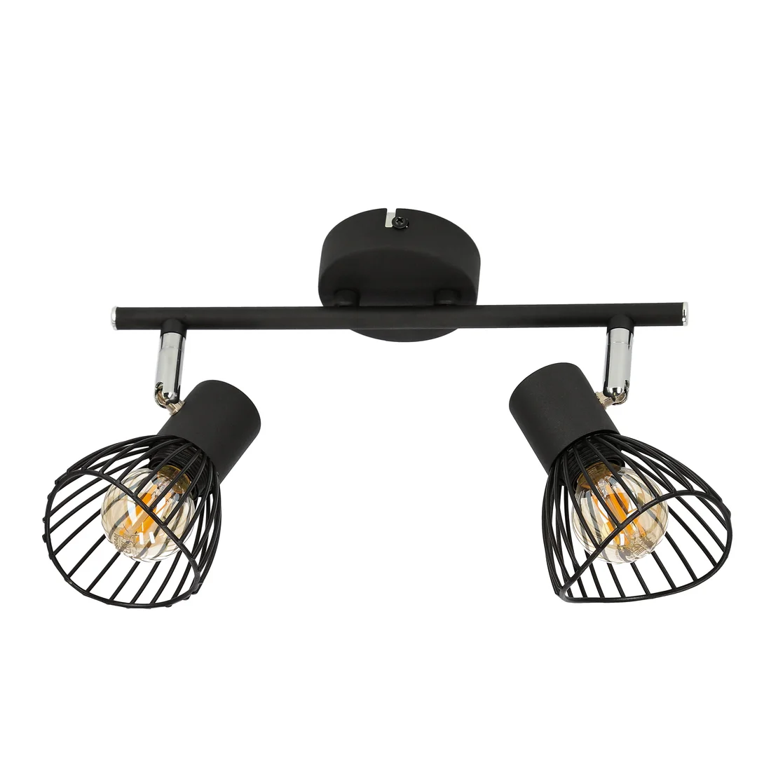 FLY LAMPA SUFITOWA LISTWA 2X40W E14 CZARNY — zdjęcie 2