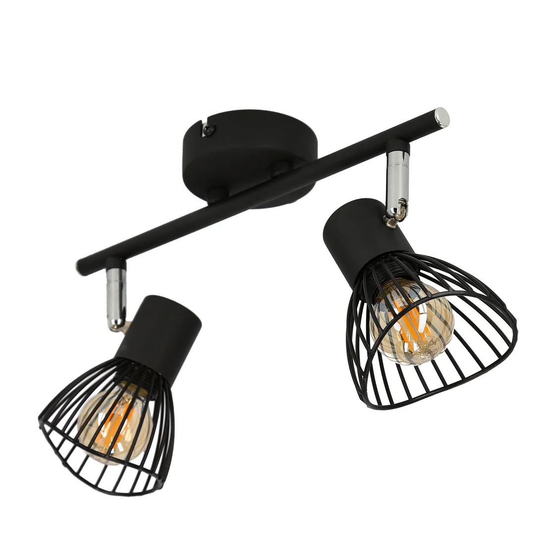 FLY LAMPA SUFITOWA LISTWA 2X40W E14 CZARNY — zdjęcie 4