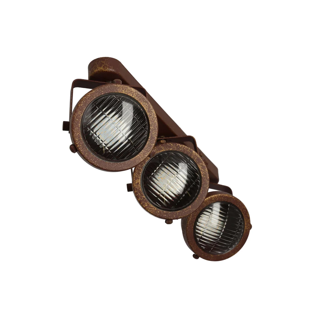 FRODO LAMPA SUFITOWA LISTWA 3X40W GU10 RDZAWY — zdjęcie 11
