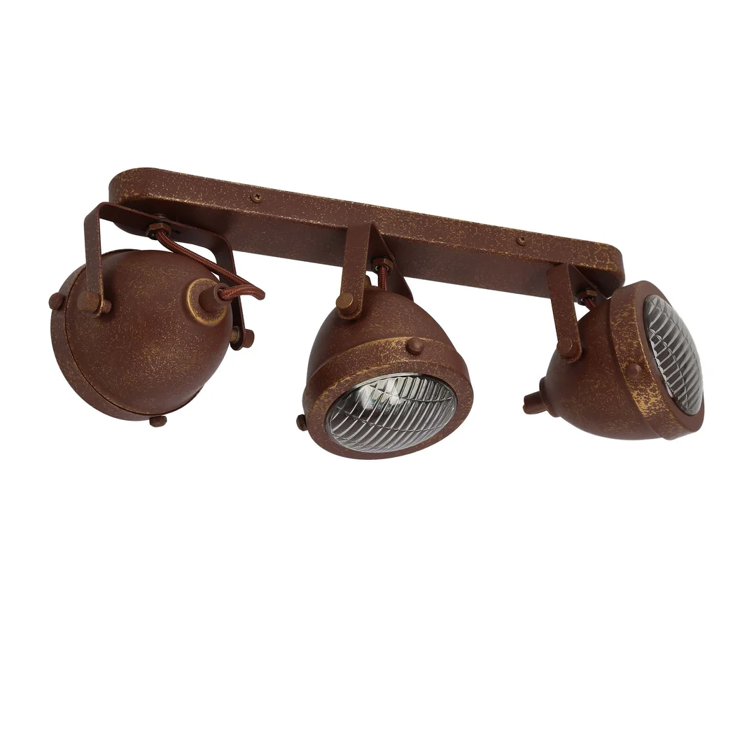FRODO LAMPA SUFITOWA LISTWA 3X40W GU10 RDZAWY — zdjęcie 4