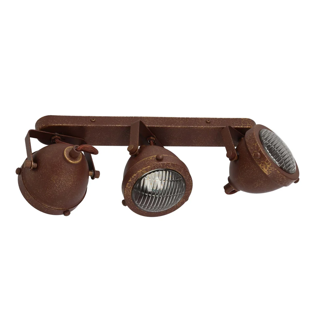 FRODO LAMPA SUFITOWA LISTWA 3X40W GU10 RDZAWY — zdjęcie 7
