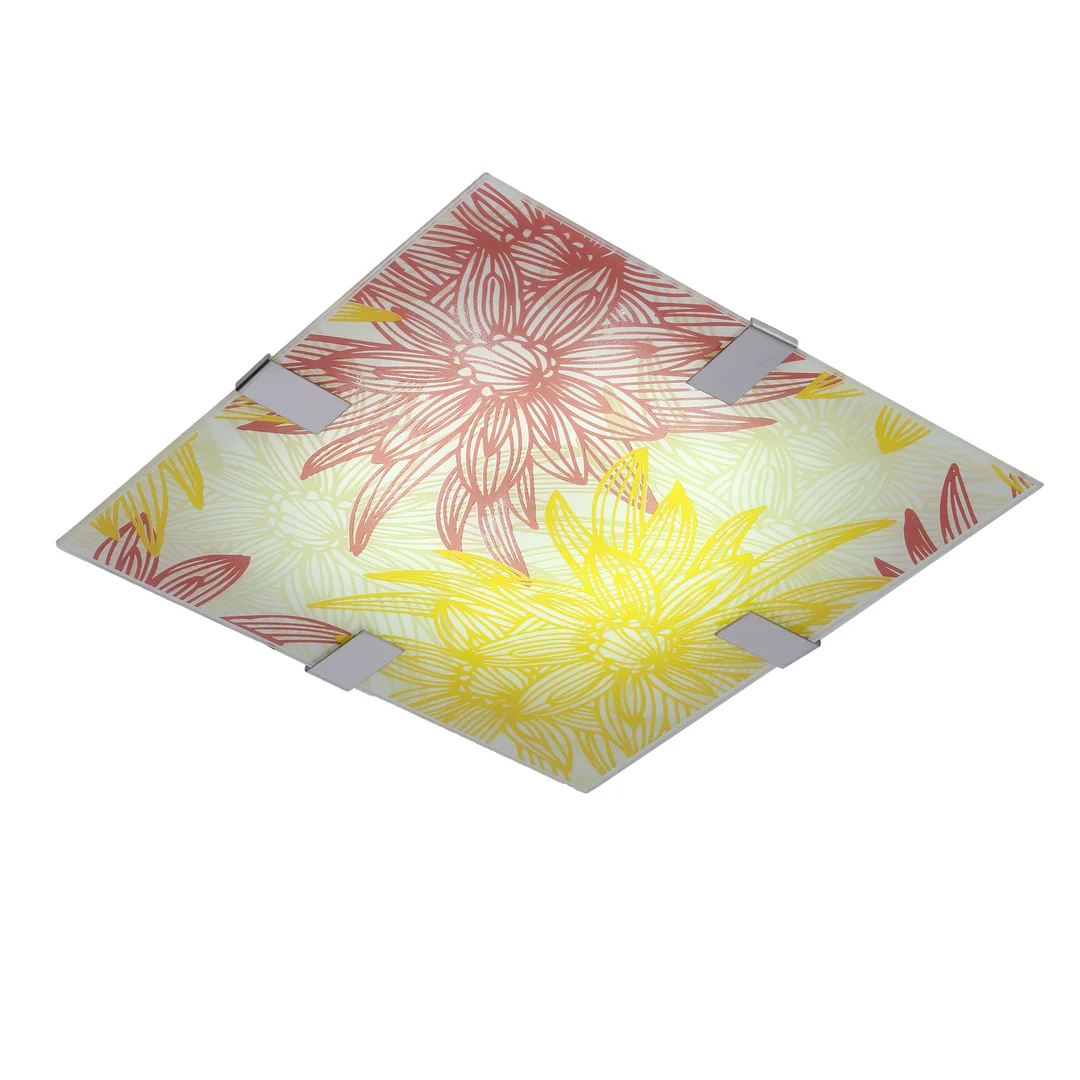 GEORGIA LAMPA SUFITOWA PLAFON 31X31 10W LED CZERWONO ŻÓŁTY 6500K — zdjęcie 4