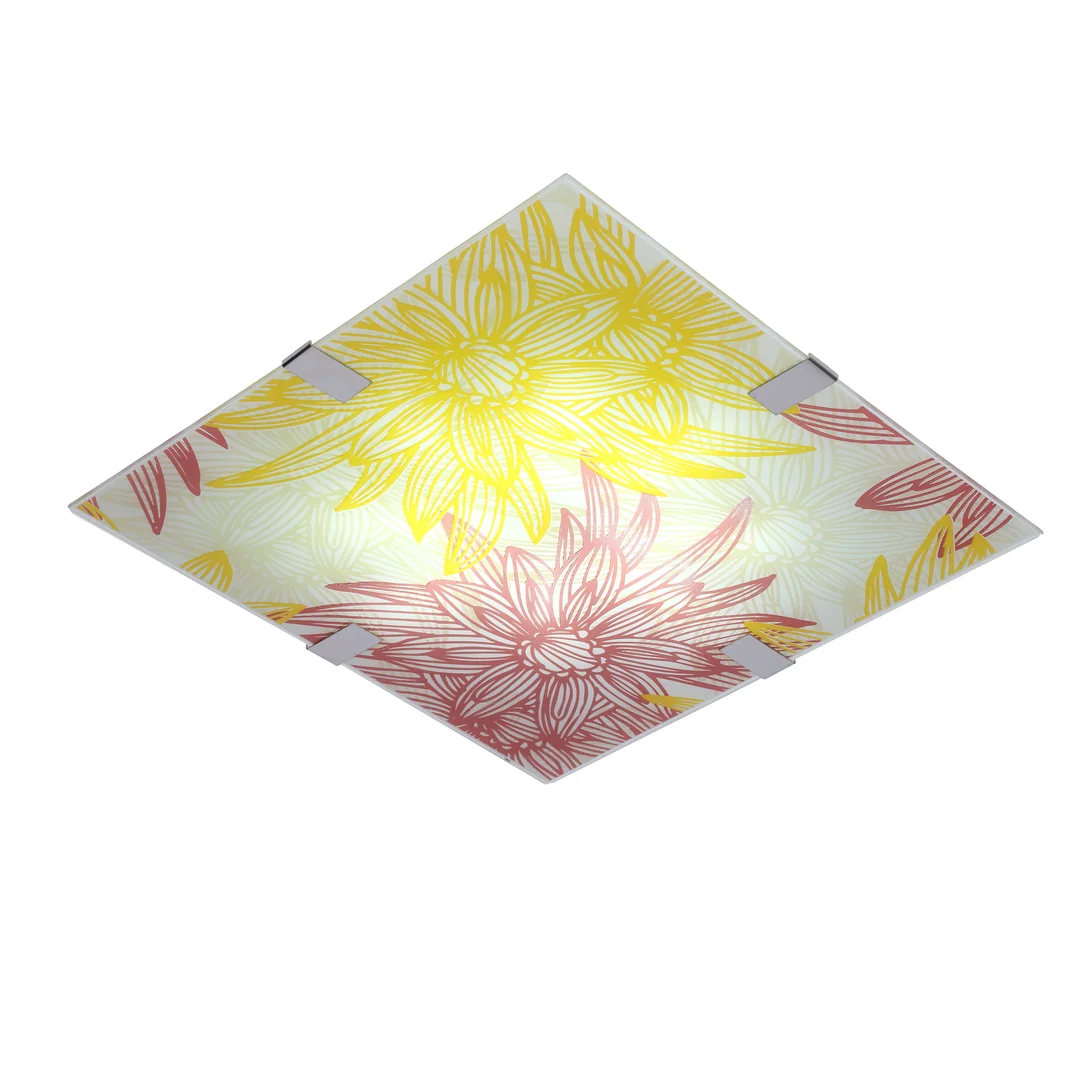 GEORGIA LAMPA SUFITOWA PLAFON 40X40 16W LED CZERWONO ŻÓŁTY 6500K — zdjęcie 6