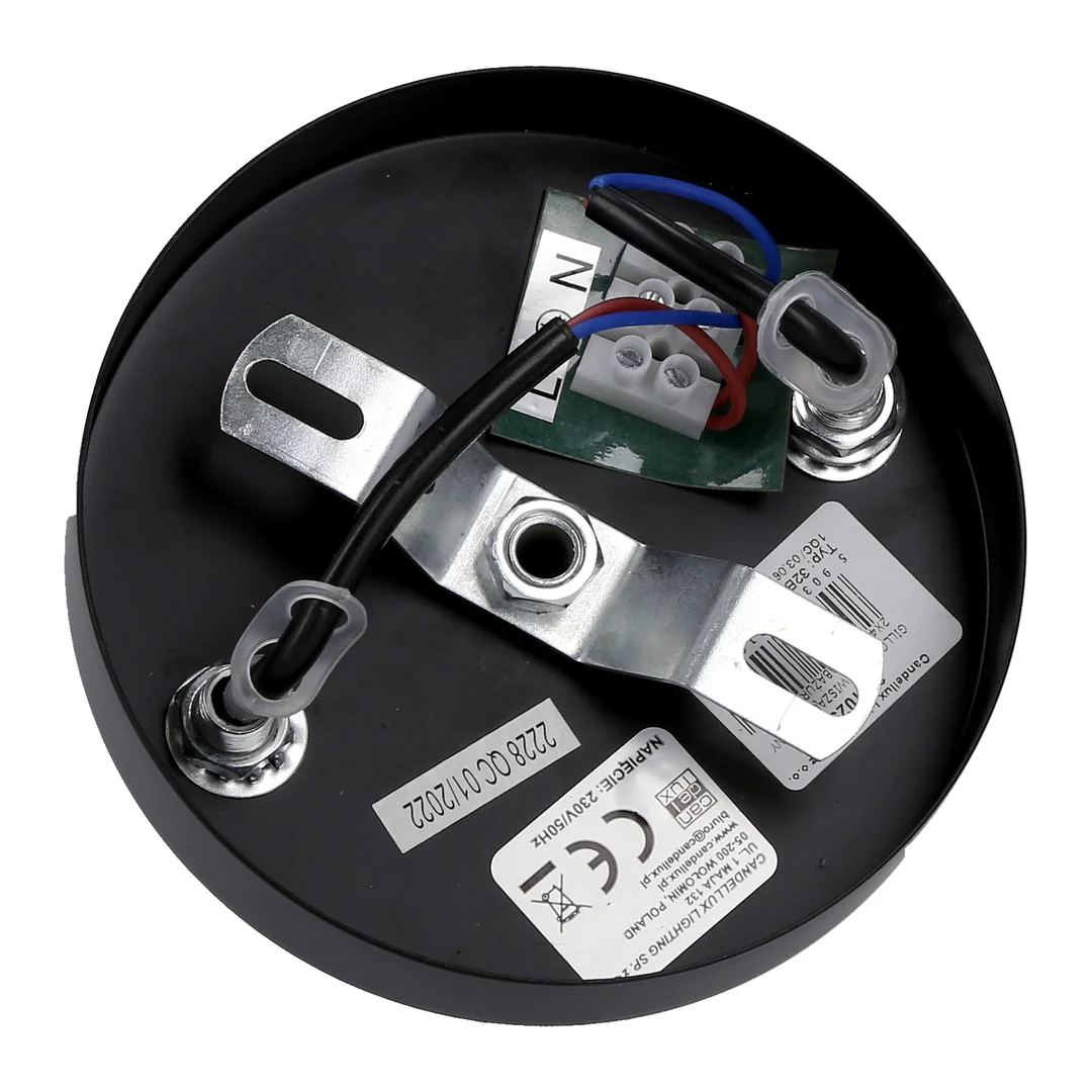Gillo lampa wisząca czarny 2x40w e27 abażur czarny — zdjęcie 2