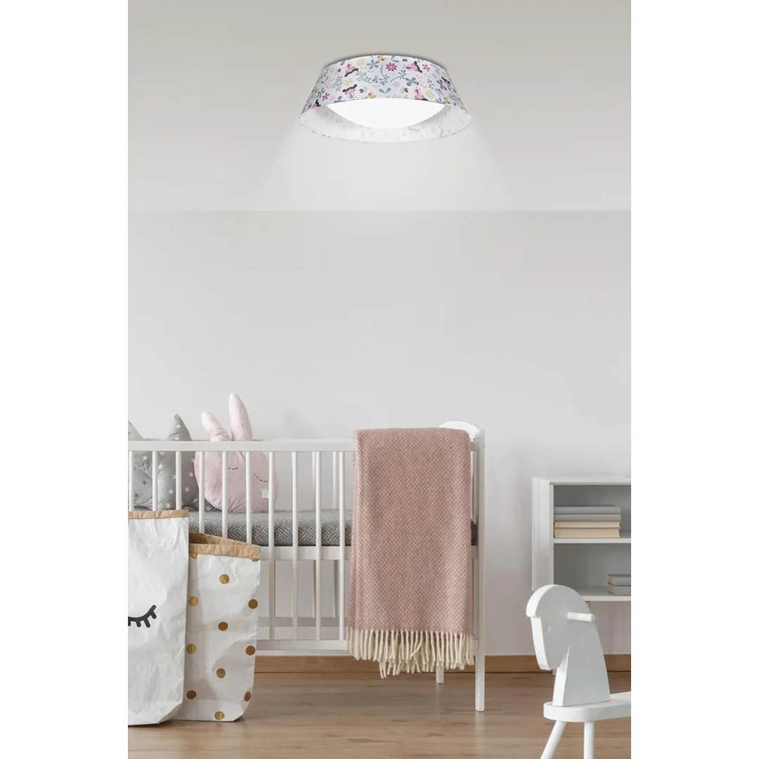 GIRL LAMPA SUFITOWA PLAFON 45 16W LED 6500 K Z ABAŻUREM — zdjęcie 7