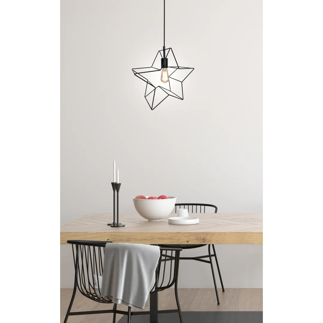 GWIAZDKA LAMPA WISZĄCA 1X60W E27 — zdjęcie 2
