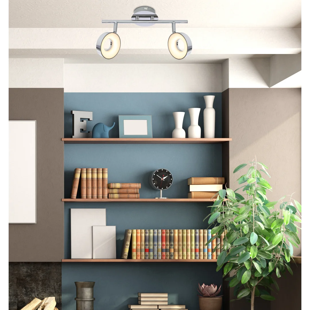 ISLA LAMPA SUFITOWA LISTWA 2X4W LED CHROM 3000K — zdjęcie 2