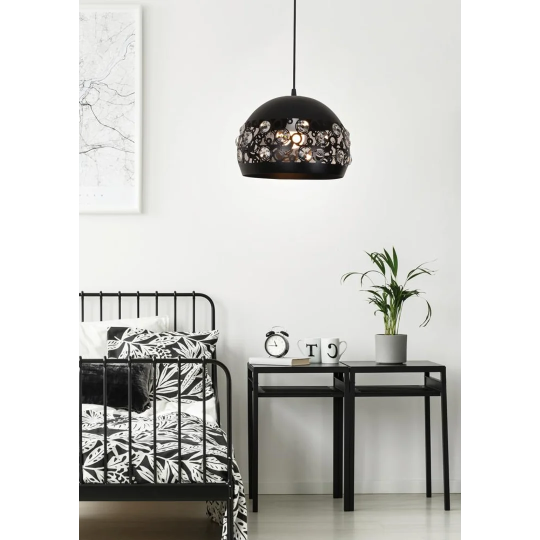 JOLINA LAMPA WISZĄCA 30 1X40W E27 CZARNY — zdjęcie 3