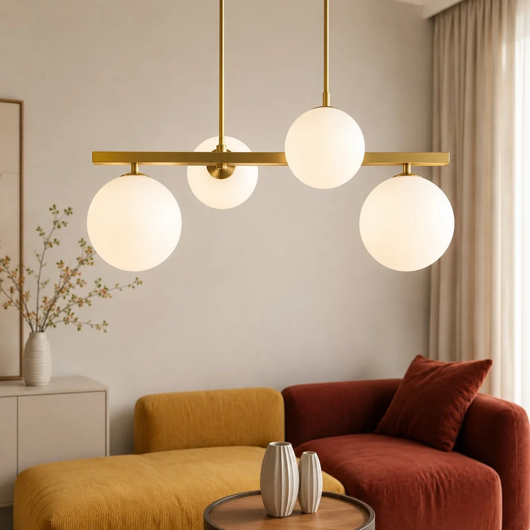 KAMA LAMPA WISZĄCA 4X28W G9 MOSIĄDZ — zdjęcie 11