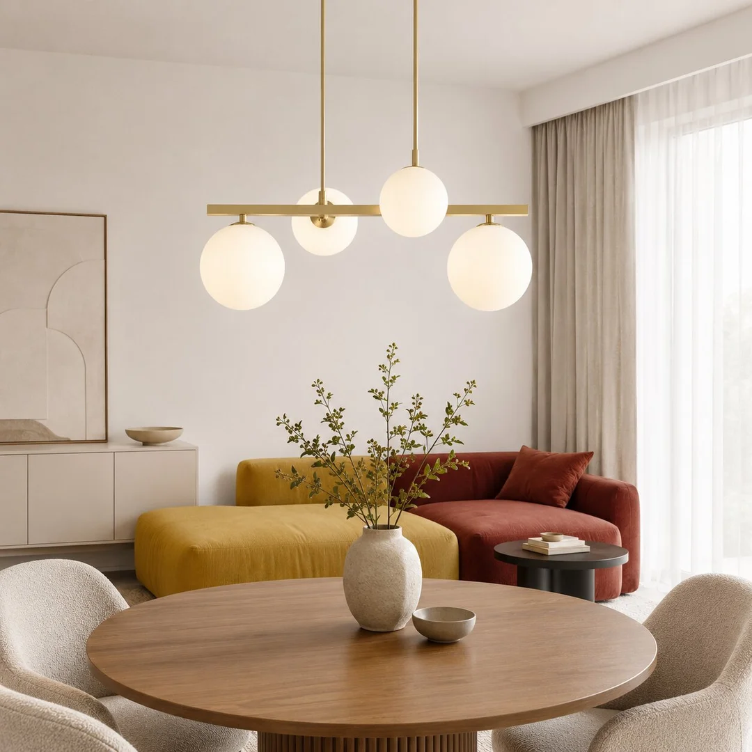 KAMA LAMPA WISZĄCA 4X28W G9 MOSIĄDZ — zdjęcie 12