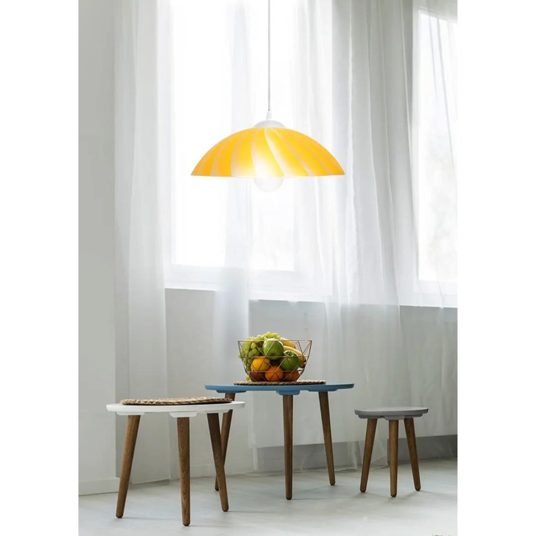 KAMILA LAMPA WISZĄCA 1X60W E27 ŻÓŁTA — zdjęcie 2