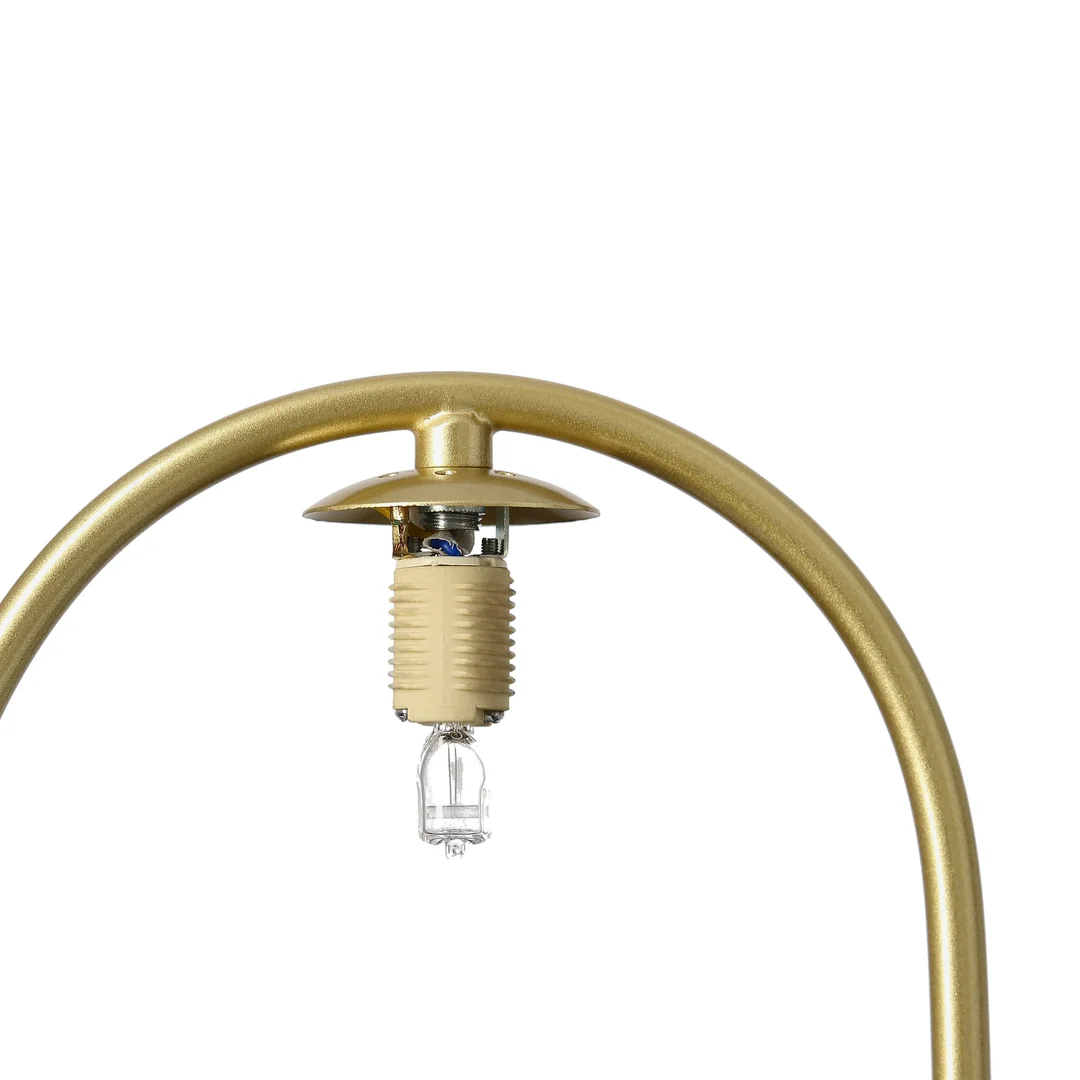 Kinkiet ścienny CORDEL elegancki – złoty mosiądzowany ring z mlecznym kloszem kulką - elegancka lampa ścienna G9 LED — zdjęcie 25