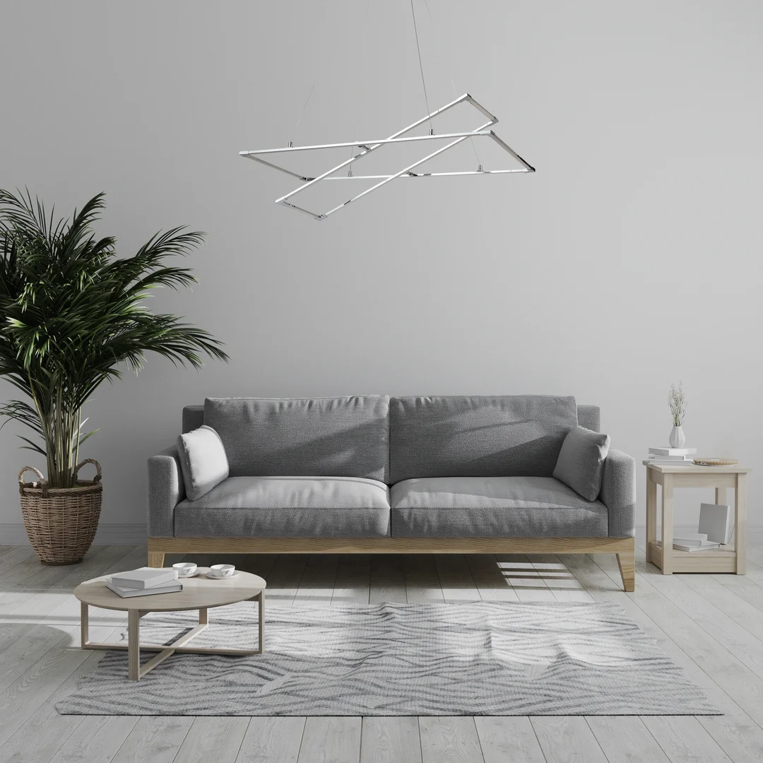 KSEROS LAMPA WISZĄCA 90X44 45W LED CHROMOWY 4000K APETI — zdjęcie 4