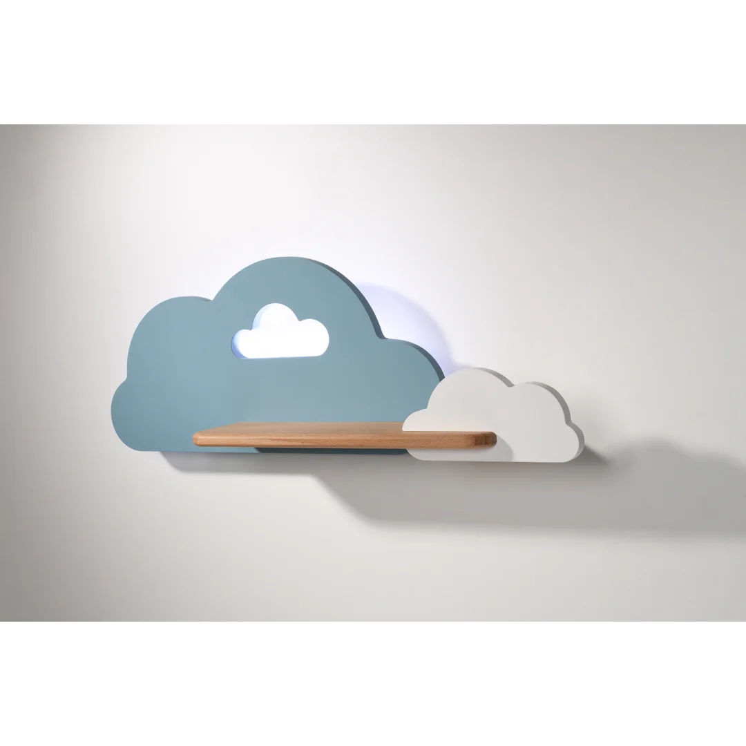 LAMPA CLOUD KINKIET ŚCIENNY 5W LED IQ KIDS NIEBIESKI+BIAŁY — zdjęcie 3