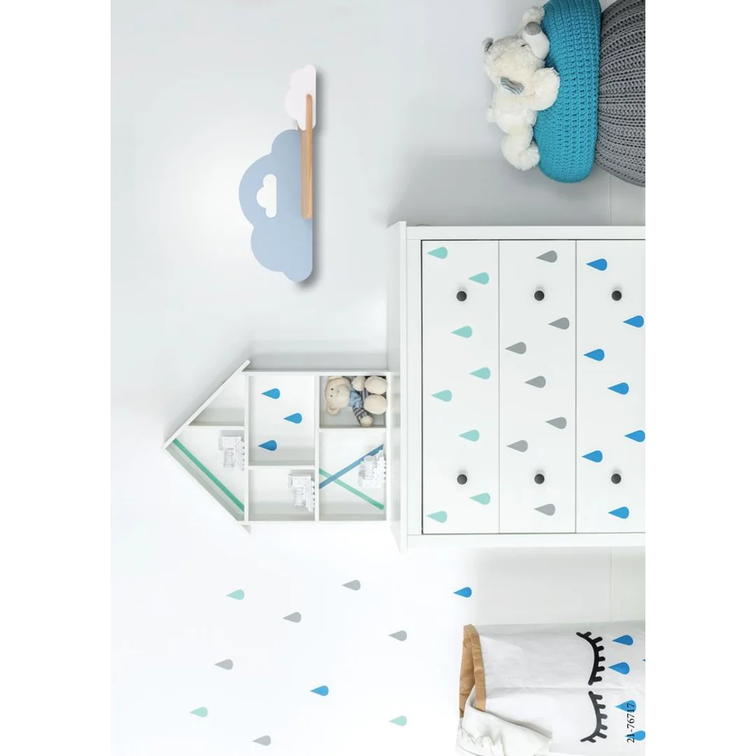 LAMPA CLOUD KINKIET ŚCIENNY 5W LED IQ KIDS NIEBIESKI+BIAŁY — zdjęcie 8