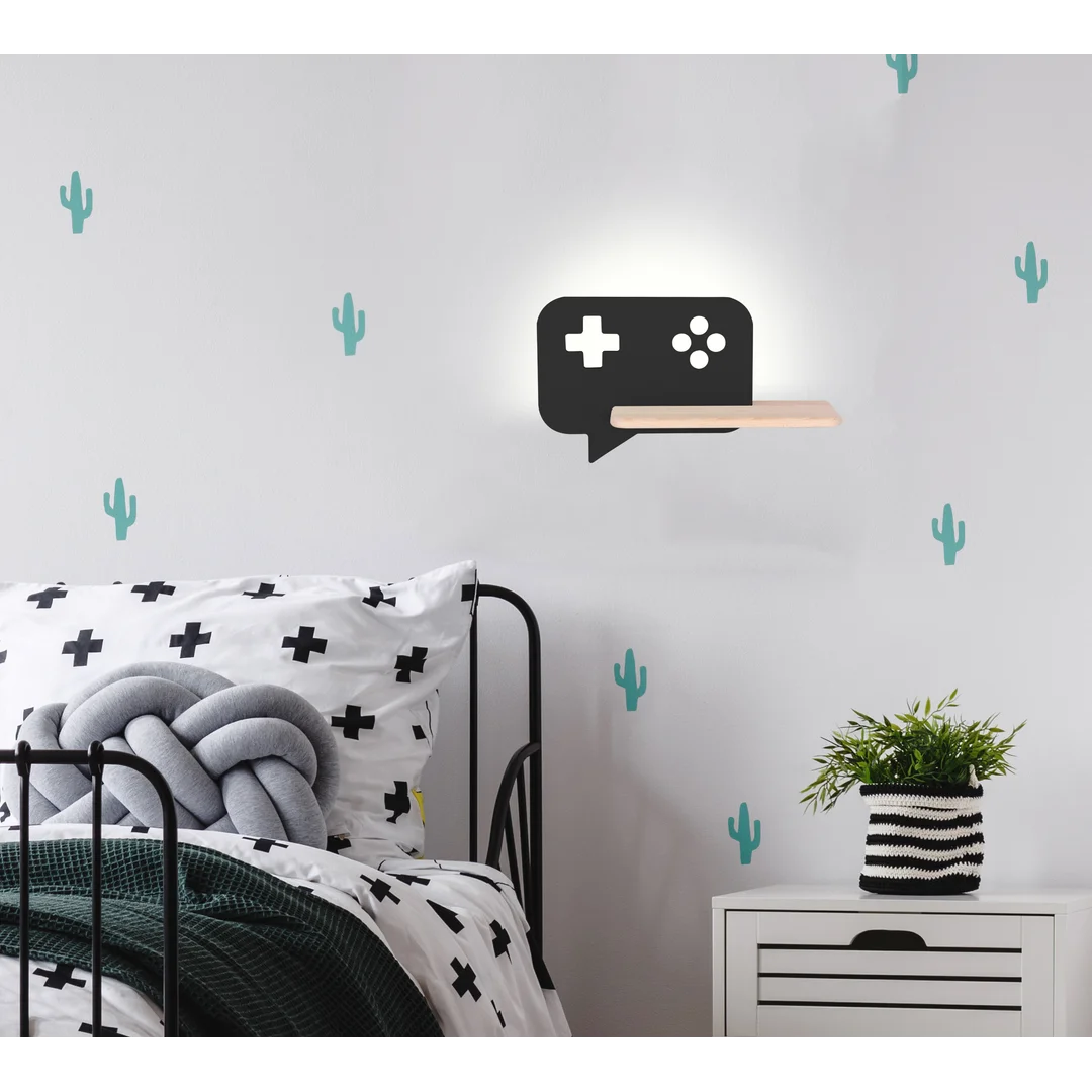 LAMPA CONSOLE KINKIET ŚCIENNY 5W LED IQ KIDS CZARNY — zdjęcie 6