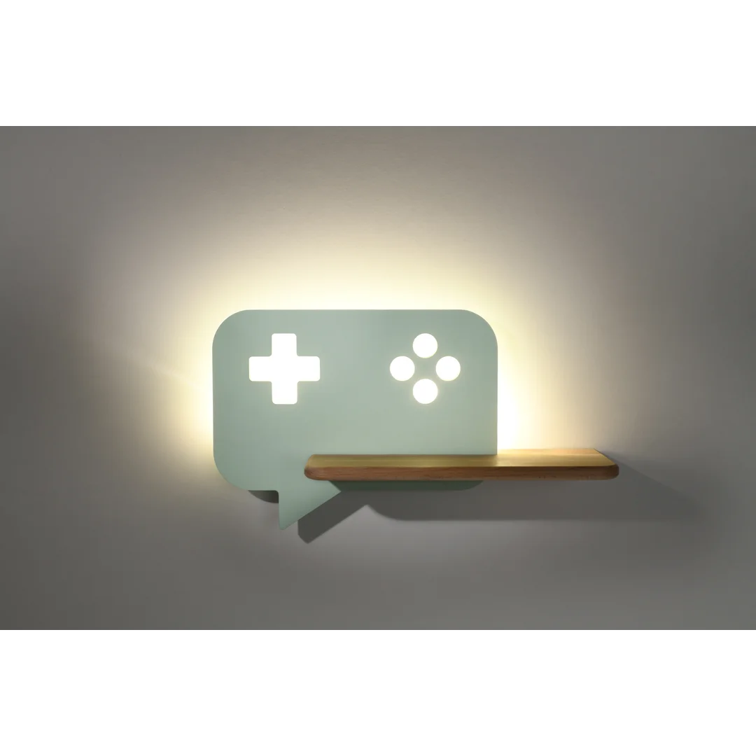 LAMPA CONSOLE KINKIET ŚCIENNY 5W LED IQ KIDS MIĘTOWY — zdjęcie 2
