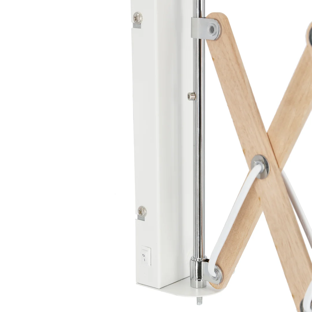 Lampa kinkiet Mito chrom 1X40W E27 abażur biały — zdjęcie 16