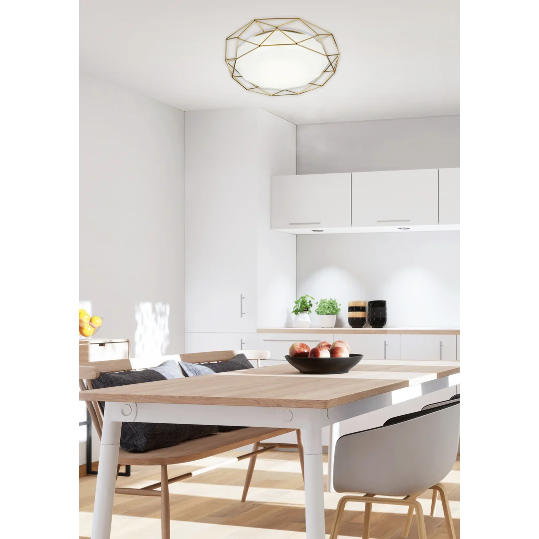 LAMPA PLAFON SVEN 43 24W LED 4000K ZŁOTY — zdjęcie 2