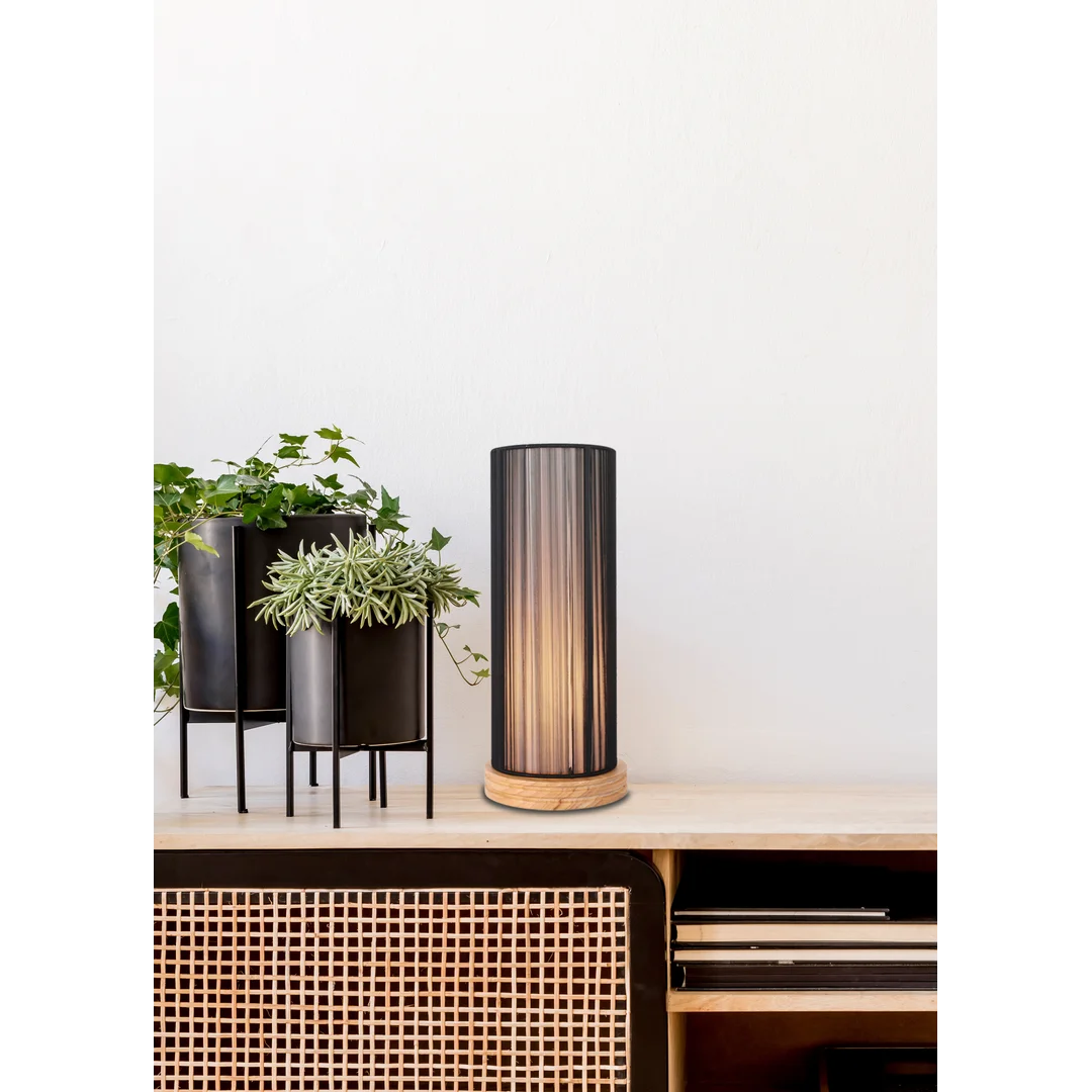 LAMPA STOJĄCA KIOTO 1 DREWNIANY — zdjęcie 2