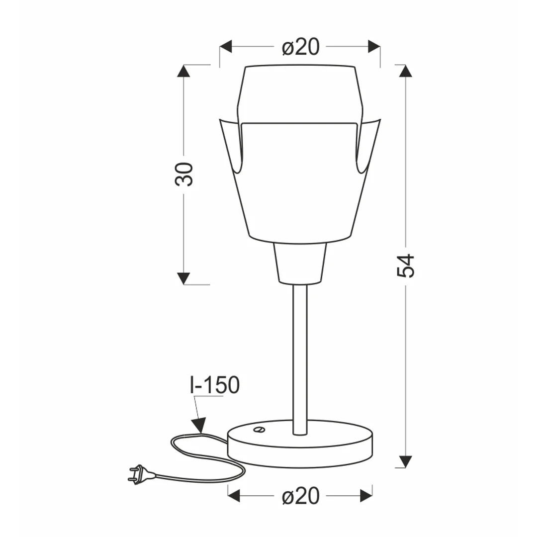 LAMPA STOŁOWA FALUN 1 ŻÓŁTY — zdjęcie 4