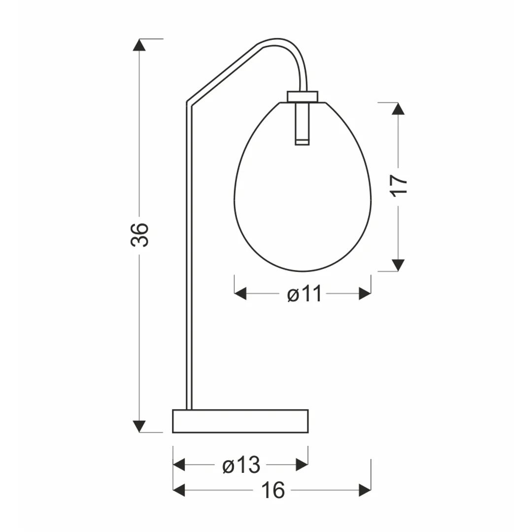 LAMPA STOŁOWA LUKKA 1 CHABROWY — zdjęcie 6