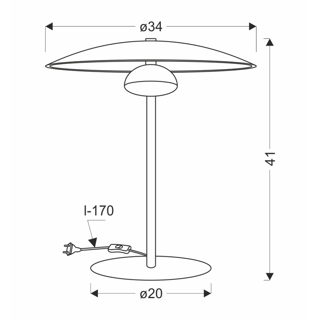 LAMPA STOŁOWA LUND 1 BIAŁY — zdjęcie 18
