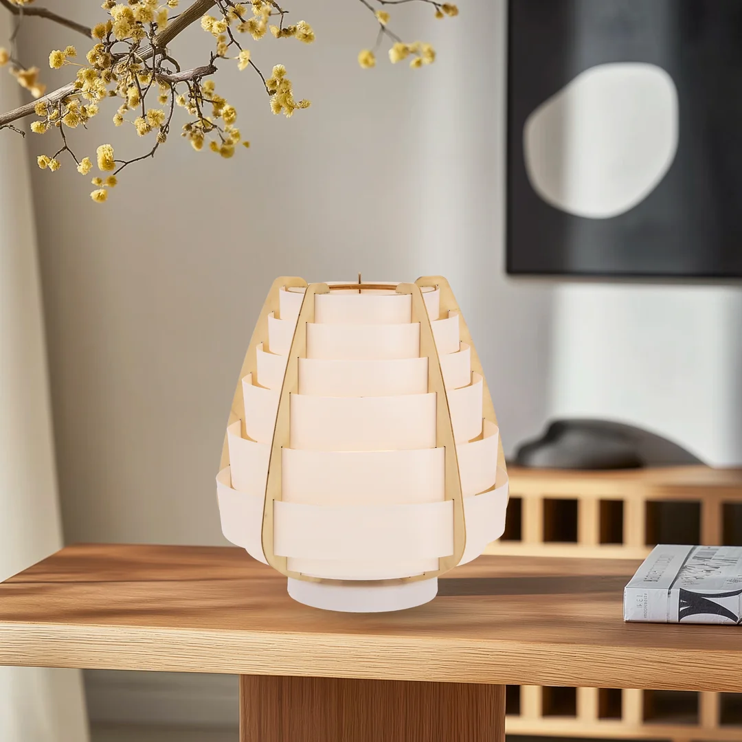 LAMPA STOŁOWA NAGOJA 1 BEŻOWY — zdjęcie 3