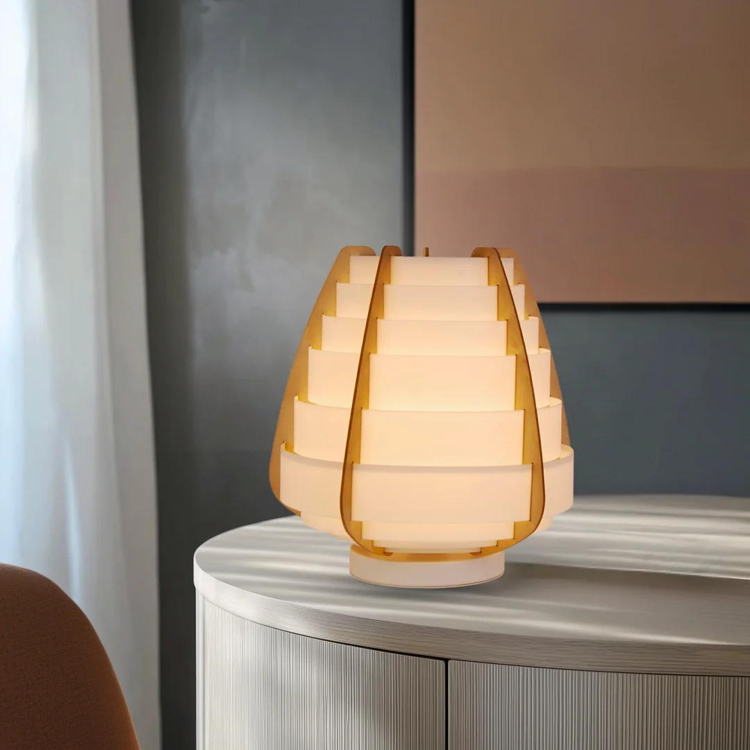 LAMPA STOŁOWA NAGOJA 1 BEŻOWY — zdjęcie 6