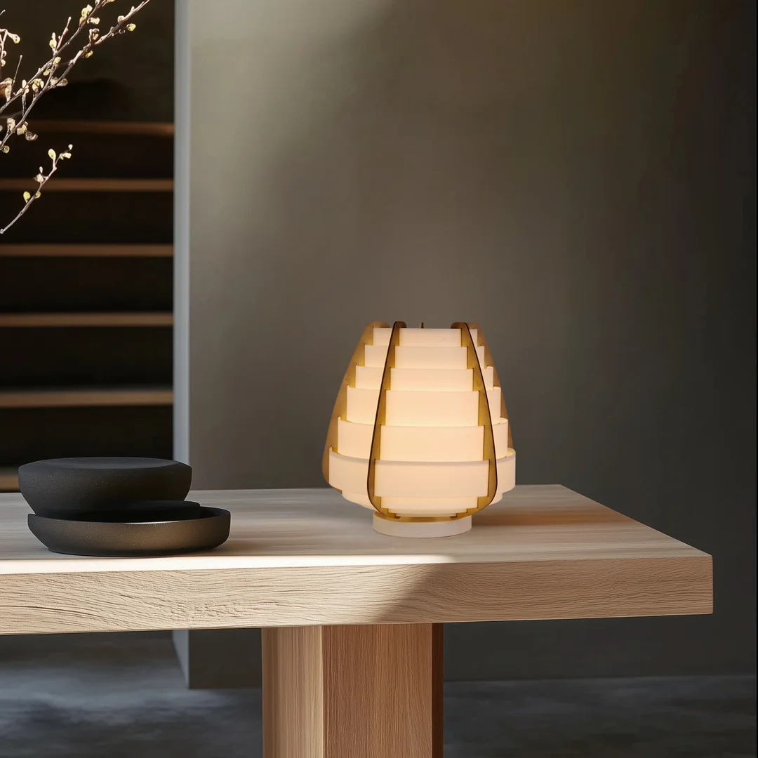 LAMPA STOŁOWA NAGOJA 1 BEŻOWY — zdjęcie 7
