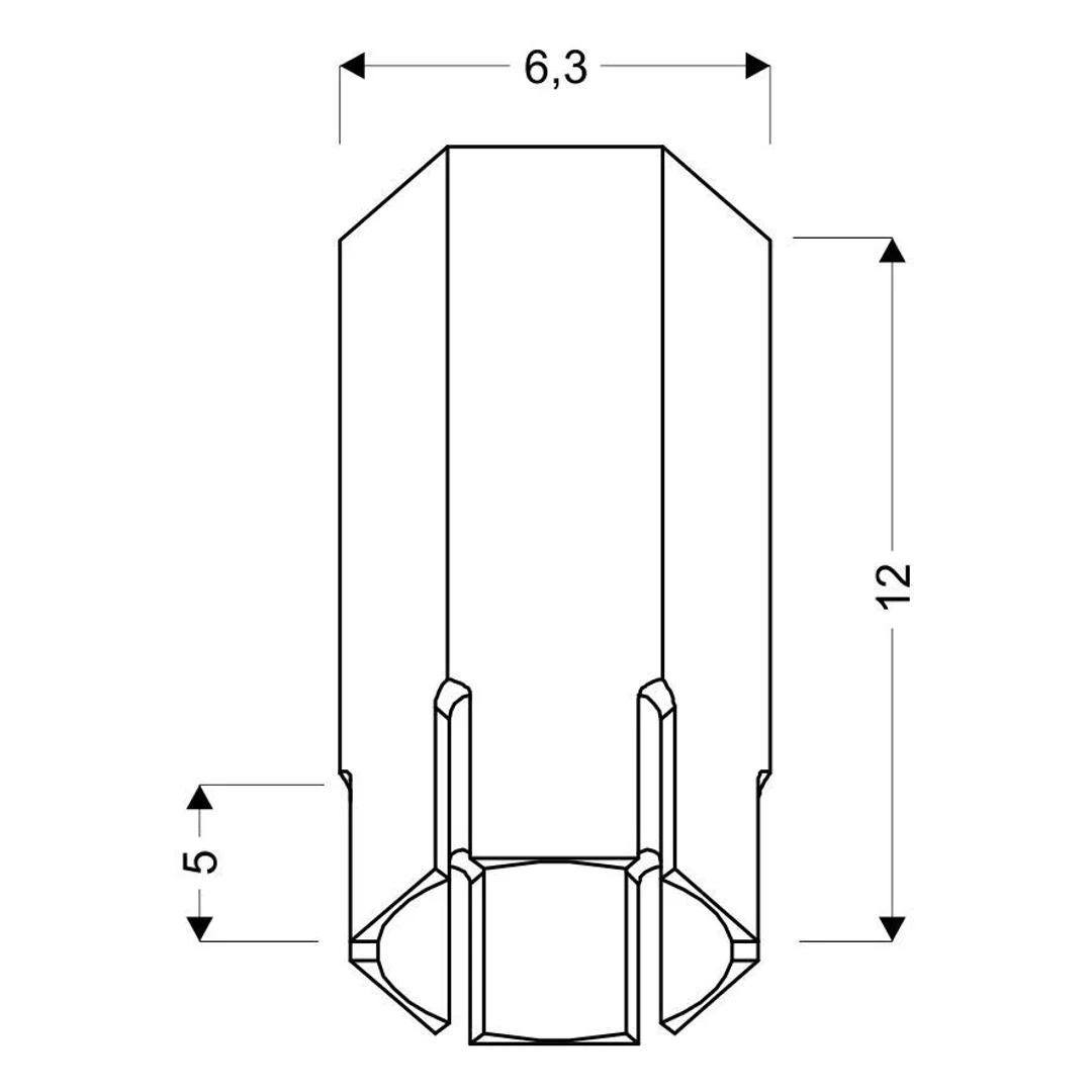 LAMPA SUFITOWA TUBA 1X25W GU10 6,3/12 BIAŁY — zdjęcie 5