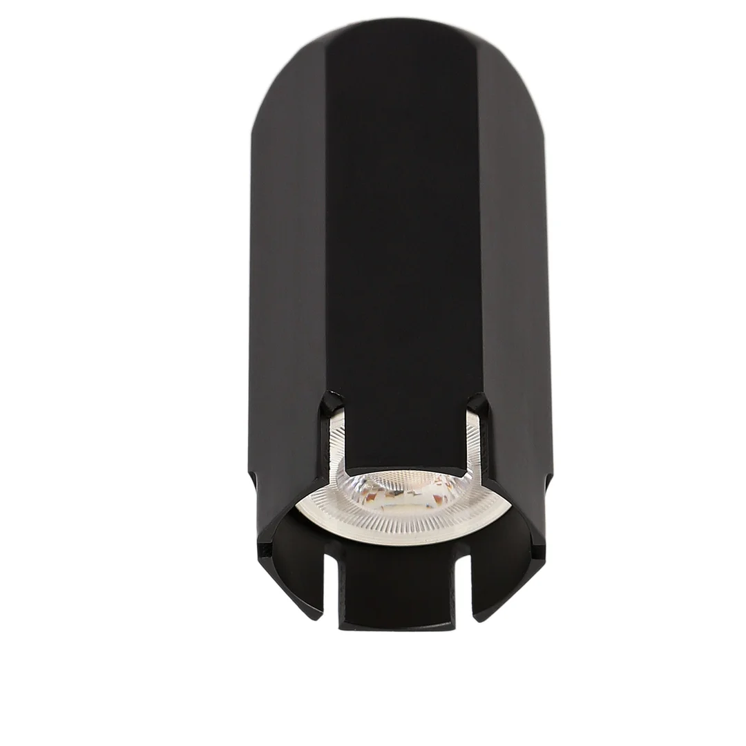 LAMPA SUFITOWA TUBA 1X25W GU10 6,3/12 CZARNY — zdjęcie 3