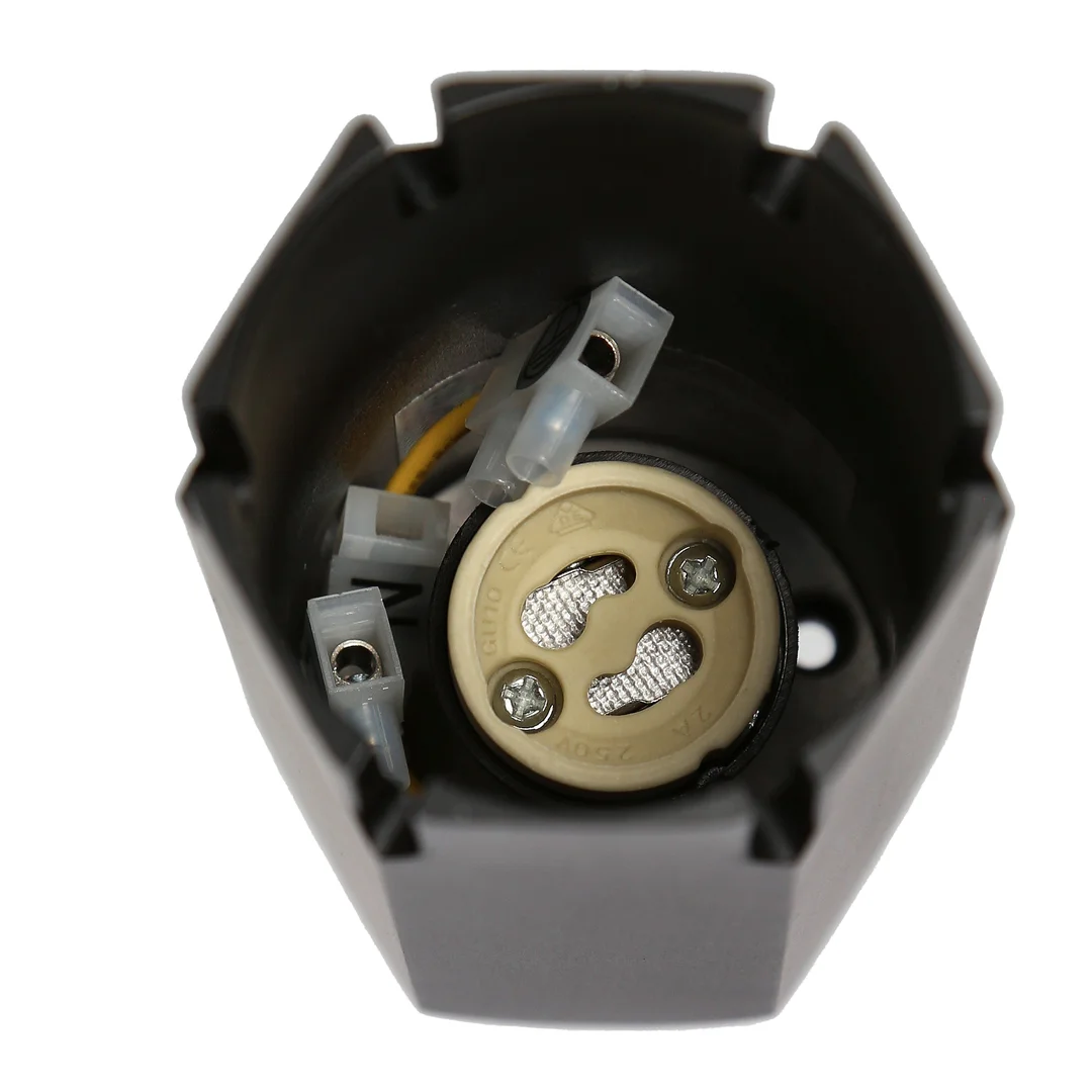 LAMPA SUFITOWA TUBA 1X25W GU10 6,3/12 CZARNY — zdjęcie 9