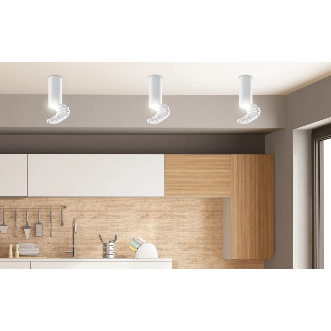 LAMPA SUFITOWA TUBA 1X50W GU10 6/20 BIAŁY — zdjęcie 4