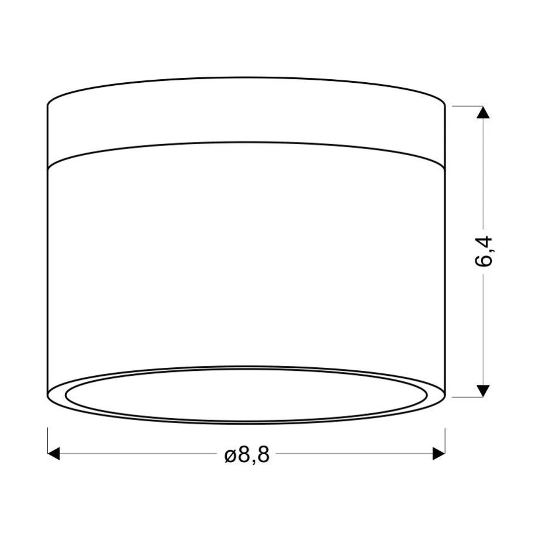 LAMPA SUFITOWA TUBA 9W LED 4000K BIAŁY+CZARNY ŚR. 8,8 CM — zdjęcie 6