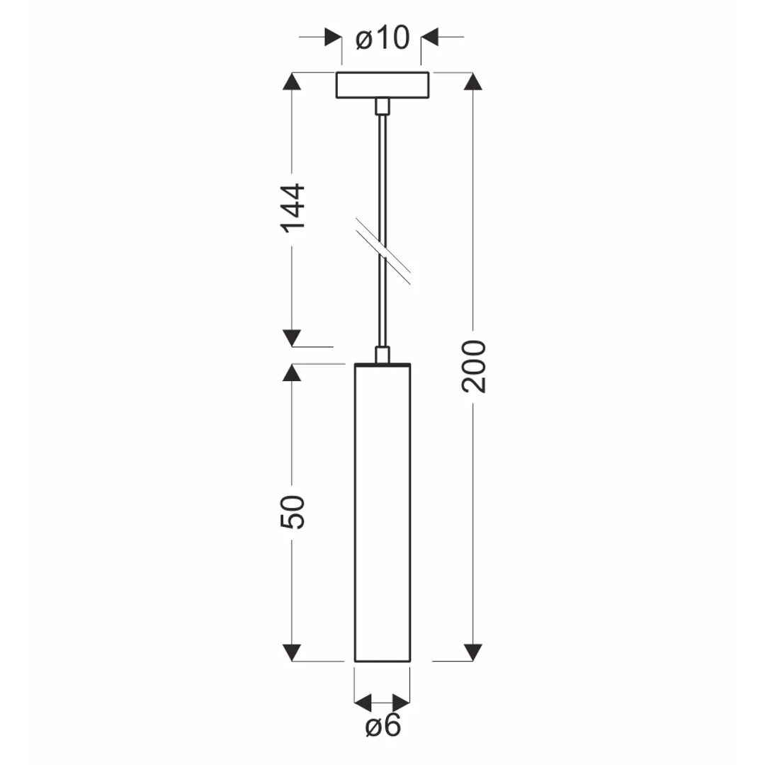 LAMPA WISZĄCA AUSTIN, SLIM 500 mm 1 ZŁOTY — zdjęcie 4
