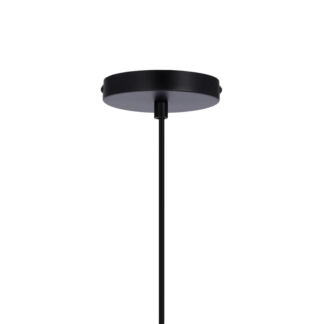 Lampa wisząca CORDEL elegancka - czarna z białym kloszem kulką - nowoczesne oświetlenie salonu i łazienki 1x G9 LED — zdjęcie 5