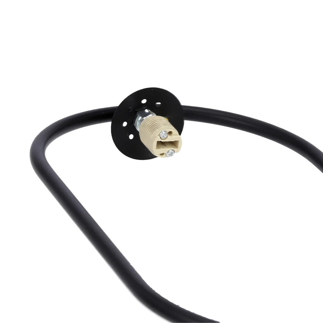 Lampa wisząca CORDEL elegancka - czarna z białym kloszem kulką - nowoczesne oświetlenie salonu i łazienki 1x G9 LED — zdjęcie 6
