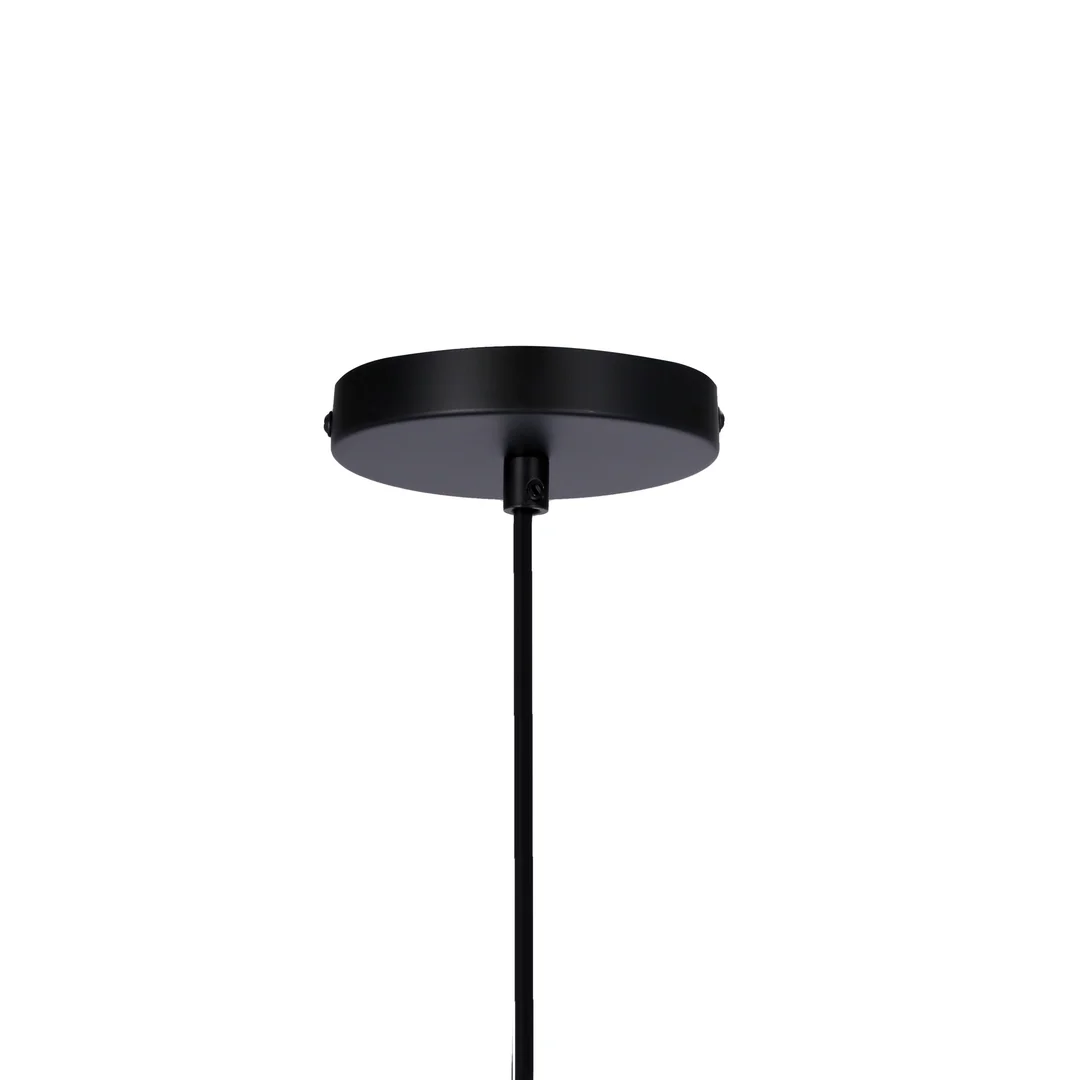 Lampa wisząca CORDEL elegancka - czarna z białymi kloszami kulkami - nowoczesne oświetlenie salonu 2x G9 LED — zdjęcie 8