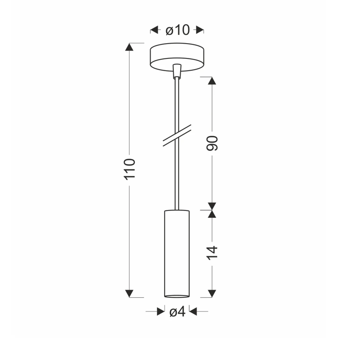LAMPA WISZĄCA DALLAS 142 MM 1 ZŁOTY — zdjęcie 4