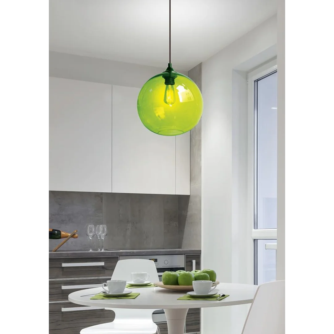 LAMPA WISZĄCA EDISON 25 1X60W E27 ZIELONY — zdjęcie 2