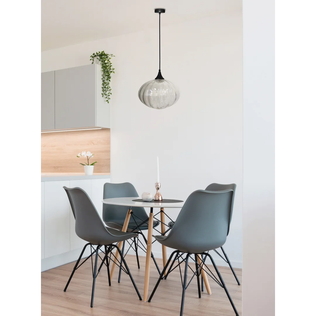 LAMPA WISZĄCA EXETER 265 mm 1 CZARNY — zdjęcie 4