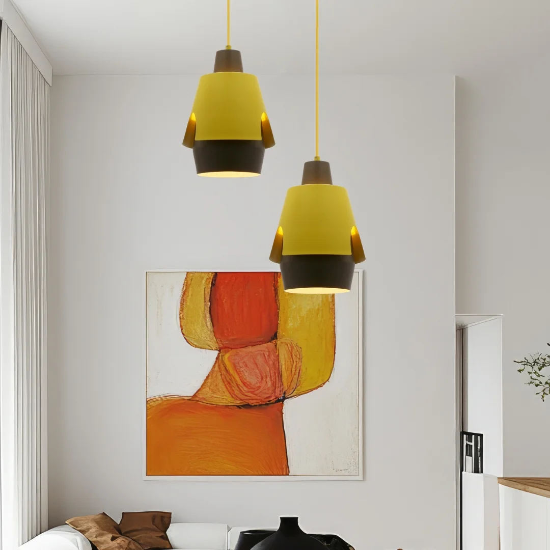 LAMPA WISZĄCA FALUN 1 ŻÓŁTY — zdjęcie 4